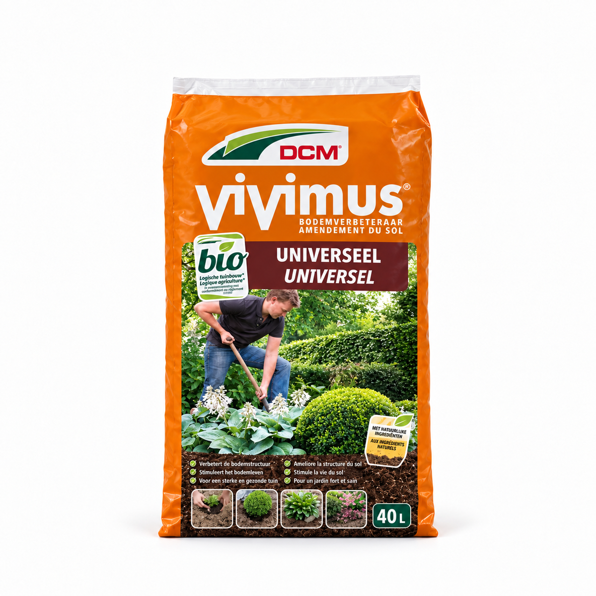 Vivimus Universeel 40L – Bodemverbeteraar voor een gezonde groei en sterke wortelontwikkeling